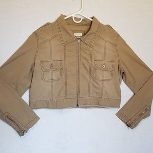 Maurices Crop Length Cargo Style Jacket